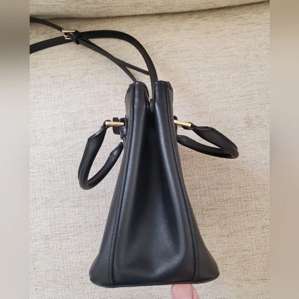Tory Burch HFA031 Crossbody Bag Black Leather
